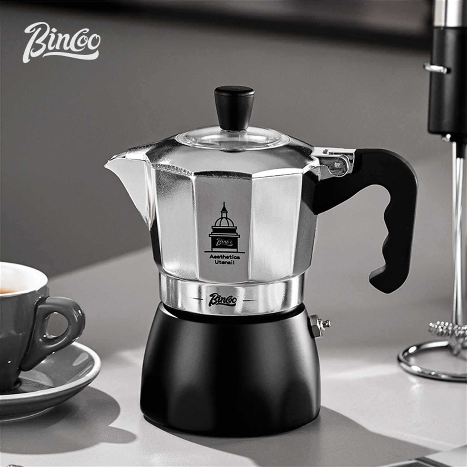 BINCOO Double Valve Moka Pot，E - đánh giá và giá Coffee Equipment Brands