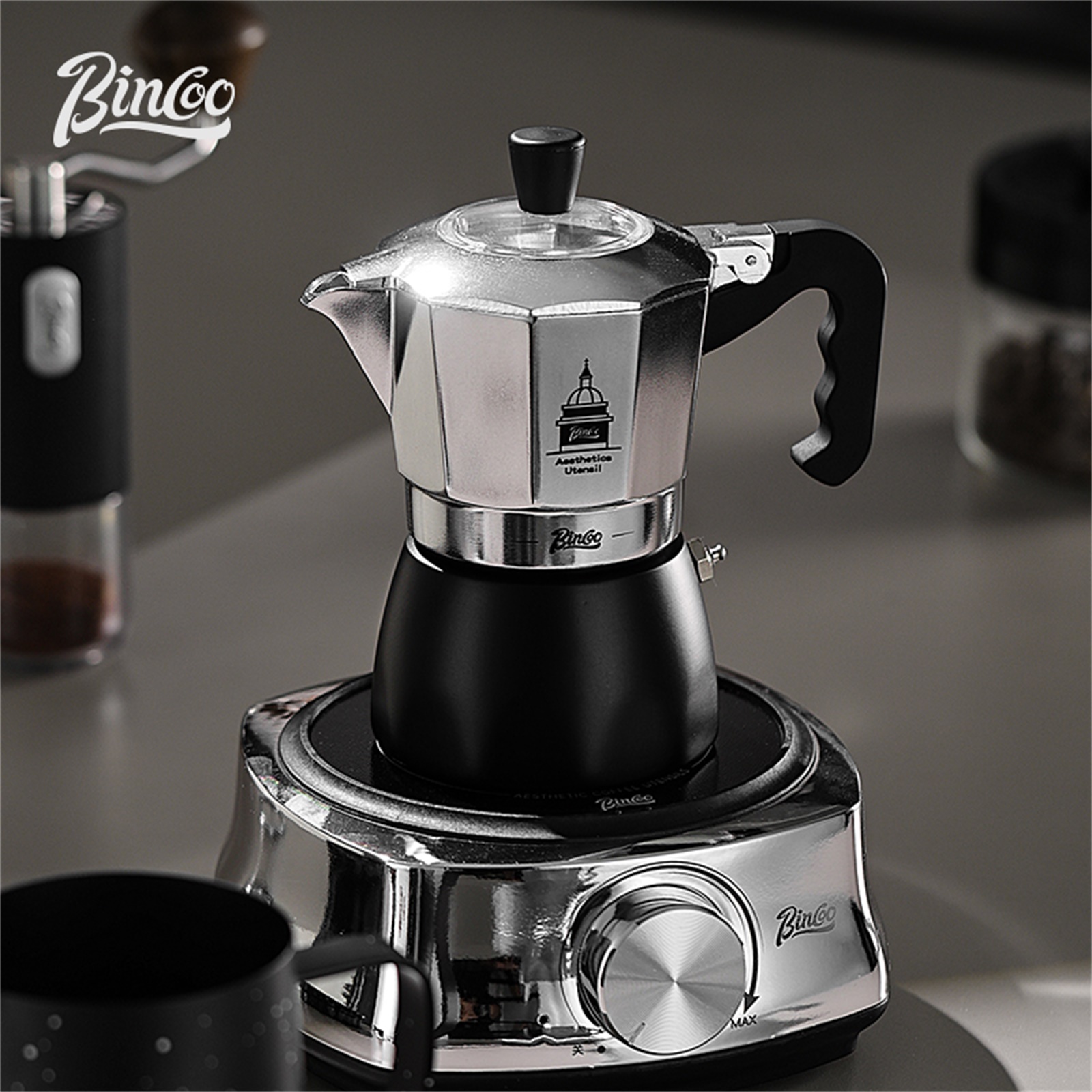 BINCOO Double Valve Moka Pot，E - đánh giá và giá Coffee Equipment Brands