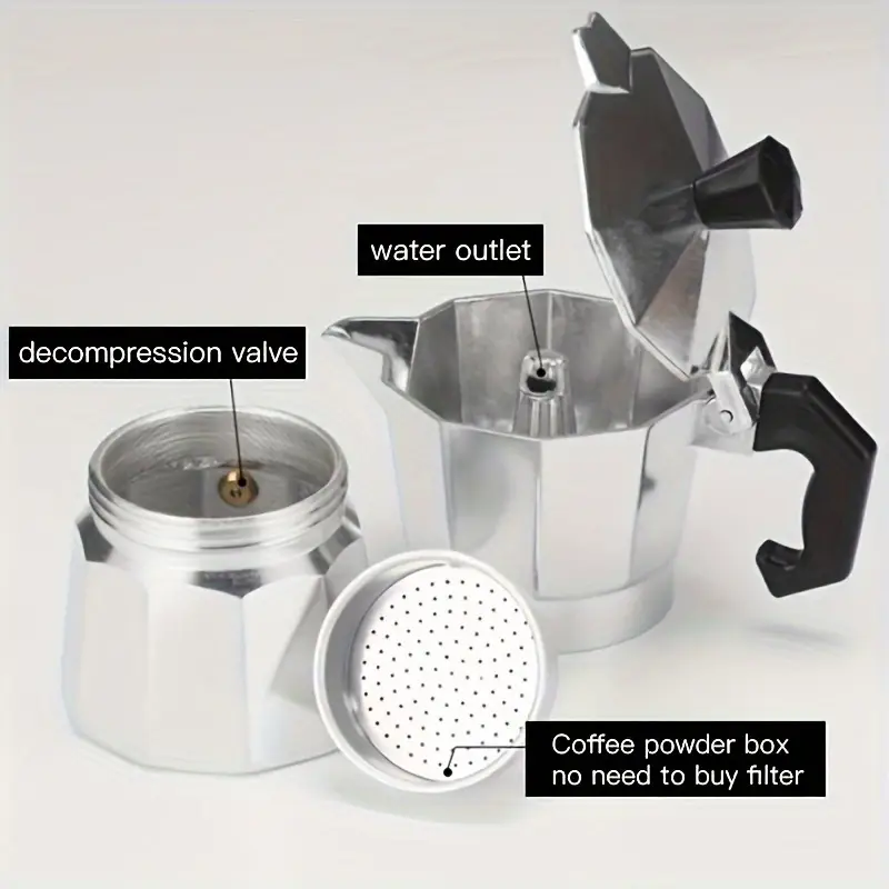Classic Aluminum Moka Pot 50-3 - đánh giá và giá Coffee Equipment Brands