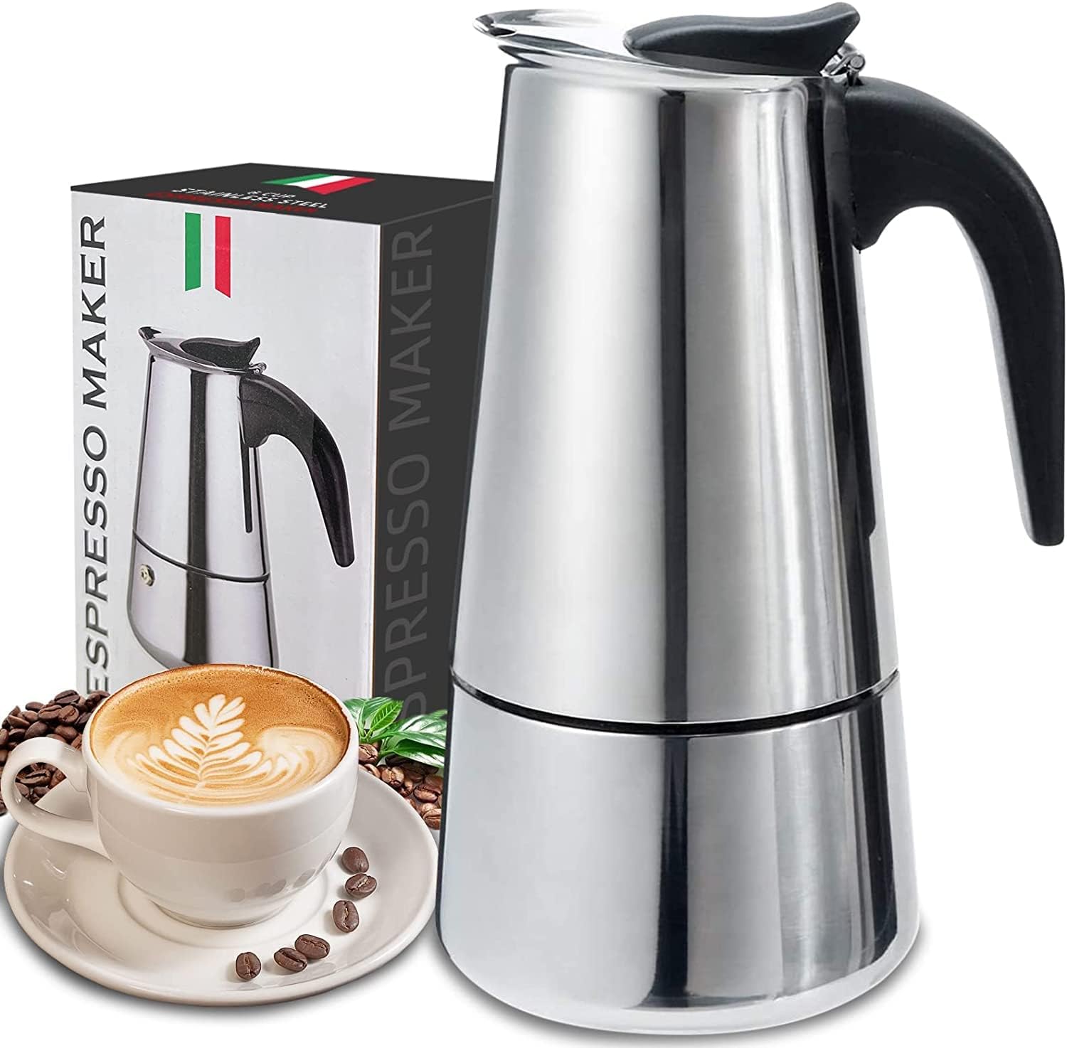4/6/9 ly Moka nồi Caffe máy Es - đánh giá và giá Coffee Equipment Brands