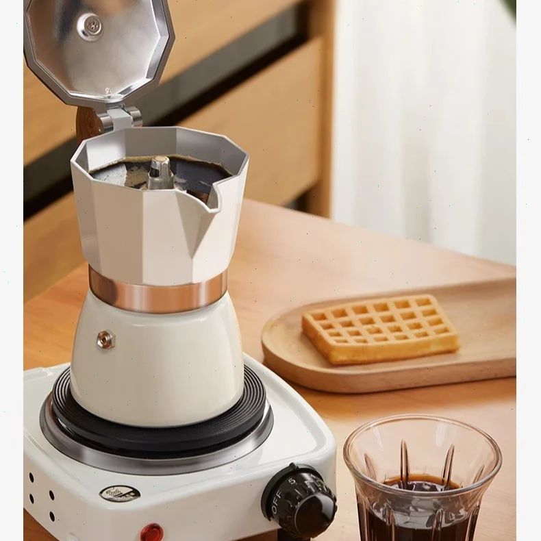 Round-bottomed Moka Pot Single - đánh giá và giá Coffee Equipment Espresso